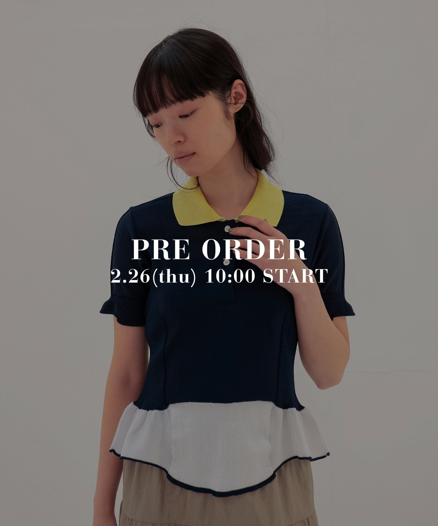 ＜ODAKHA＞gynoid polo shirt